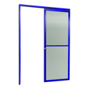 Ver imagem 1 de Porta de Correr Suspensa Vidrao Esq L.25 Azul 210x100 Brimak