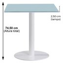Ver imagem 2 de Mesa Pisa Beta Fratini Disco Redondo Branco Tampo Mdp