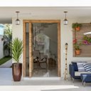 Ver imagem 2 de 13 Pendente Externo E27 Pergolado Marrom Colonial Teto Varanda Alz15