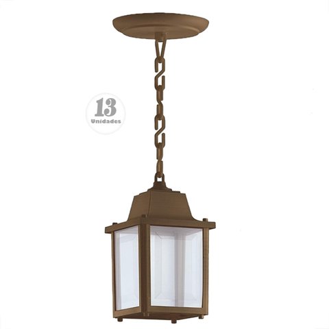 13 Pendente Externo E27 Pergolado Marrom Colonial Teto Varanda Alz15