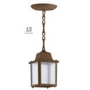 Ver imagem 1 de 13 Pendente Externo E27 Pergolado Marrom Colonial Teto Varanda Alz15