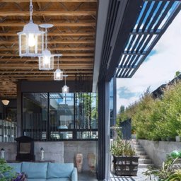 15 Luminária Pendente Externa Jardim Entrada Colonial Branca Varanda Alz16 - 2