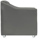 Ver imagem 5 de Kit 6 Poltronas Decorativa para Sala Recepção Manicure Cadeira Reforçada Mila Corino Pés Cromado