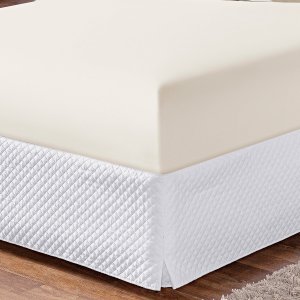 Kit 4 Lençol Liso com Elástico Soft Queen 100% Poliéster 180 Fios Macio de Baixo Palha