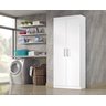 Armário Multiuso para Lavanderia 2 Portas Sheila - Quarta Divisão:branco sem Pés - 1