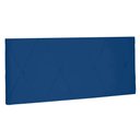 Ver imagem 1 de Cabeceira Painel Queen 1,60m Aquilla Suede Azul Marinho