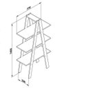 Ver imagem 2 de Estante Escada 3 Prateleiras Érica Moderno Movelbento