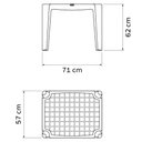 Ver imagem 3 de Kit 6 Mesinhas Infantis Tramontina Compartimento Organizador Mesa para Atividades Criança