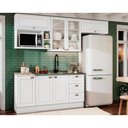 Ver imagem 1 de Cozinha Modulada Henn Americana 7 Peças (4aéreos+2balcões+1complemento) S/pia Cz141 Branco-henn