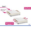 Ver imagem 4 de Cama Base c/Aux 2 Gavetas Casal Castor Poli Green 138x188x27