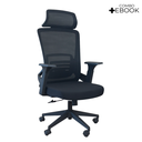 Ver imagem 3 de Cadeira de Escritório Presidente Ergonômica Oficial Corporativa Lux Apoio Nuca