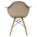 Ver imagem 4 de Kit 3 Cadeiras Charles Eames Eiffel com Braço Preta Branca Bege Outras