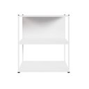 Ver imagem 3 de Estante Baixa Escritório 63cm X 36cm 3 Prateleiras F5 Office Cor:branco