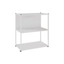 Ver imagem 4 de Estante Baixa Escritório 63cm X 36cm 3 Prateleiras F5 Office Cor:branco