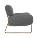 Ver imagem 1 de Kit 02 Poltronas Decorativas Calm Super Bouclé - Zahav:cinza-escuro
