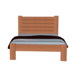 Cama King Size Milano de Madeira Maciça Cedro Tauari Mel - 4