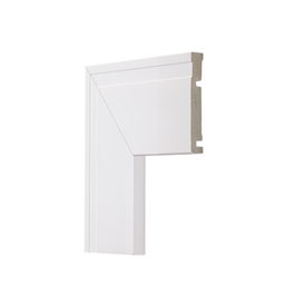 Guarnição Poliestireno 7cm Branco Frisado 2,40 Metros 5187 - 1