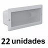 22 Luminária Embutir Parede Teto Lage Externa 6100 Branco - 2