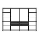 Ver imagem 4 de Guarda-roupa Closet Modulado Arizona 4 Gavetas 270cm Multimóveis Mp4784 Preto