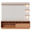 Ver imagem 2 de Estante para Tv até 70 Polegadas Campeche 1 Porta 1 Gaveta Freijó/off White Matte - Colibri