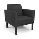 Ver imagem 7 de Sofá Namoradeira com 2 Poltronas Base de Madeira Fixa Preto Marisa Corino Preto D03 - D\'rossi