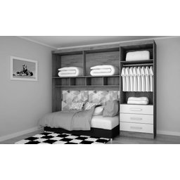 Guarda Roupa Modulado Solteiro 6 Portas e 3 Gavetas Bélgica/america Branco - Mopar Belgica/america - - 2