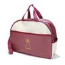 Kit Saída Maternidade 3 Pçs Mala Bolsa Frasqueira Mamãe Bebê - Vinho - 3