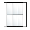 Ver imagem 1 de Porta Sacada de Aluminio Preto 2 Folhas Móveis com Trinco 2,10x1,20