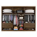 Ver imagem 3 de Guarda-Roupa Casal Espelhado 3 Portas de Correr Milano