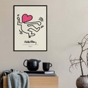 Ver imagem 2 de Quadro Keith Haring - The Love 24x18cm:madeira Preta