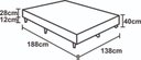 Ver imagem 3 de Base Box Casal Linhão Preto