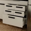 Ver imagem 2 de Gabinete de Cozinha 5 Gavetas 3 Portas 174cm Grande 100% MDF:Branco