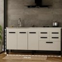 Ver imagem 4 de Gabinete de Cozinha 5 Gavetas 3 Portas 174cm Grande 100% MDF:Branco