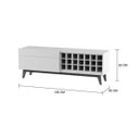 Ver imagem 5 de Rack Classic Ad 1.4 Branco Acetinado - Imcal Móveis