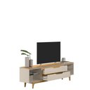 Ver imagem 3 de Rack para Tv até 75 Polegadas Los Angeles Linea Brasil Tauari/off White Brilho