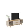 Rack para Tv até 75 Polegadas Los Angeles Linea Brasil Tauari/off White Brilho - 4