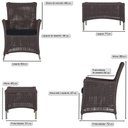 Ver imagem 6 de 2 Poltronas e 1 Mesa Igapó Alumínio Fendi Corda Náutica E12 Marrom