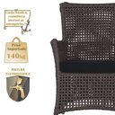 Ver imagem 4 de 2 Poltronas e 1 Mesa Igapó Alumínio Fendi Corda Náutica E12 Marrom