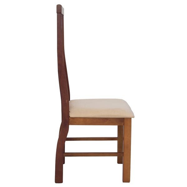 Kit 4 Cadeiras em Madeira Maciça Assento Estofado Ferrugine Design 100% Madeira - 3