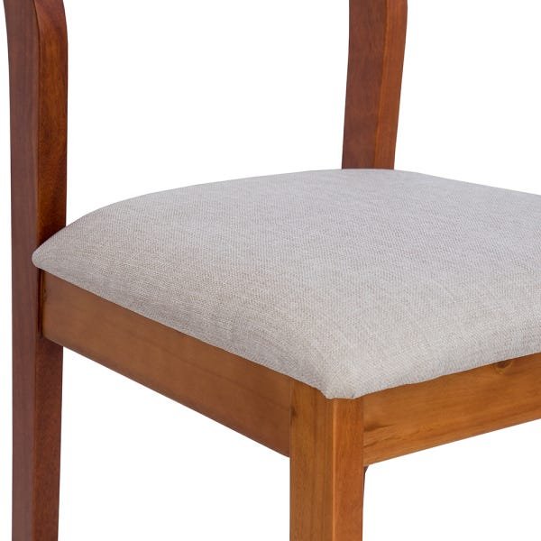 Kit 4 Cadeiras 100% de Madeira Maciça Design Ferrugine - 4