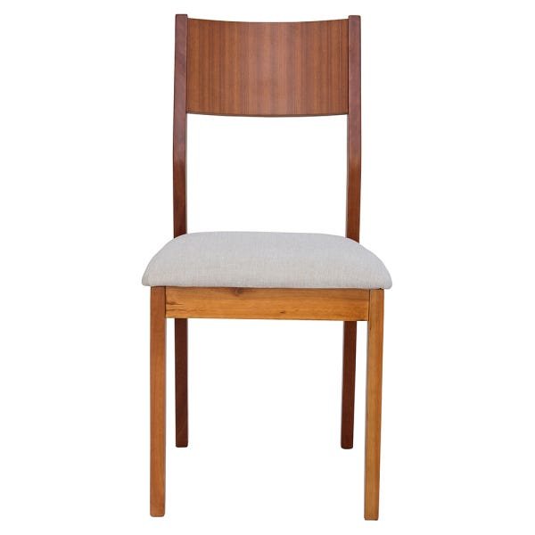 2 Cadeiras 100% de Madeira Maciça Design Ferrugine  - 2