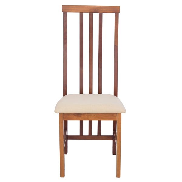 Cadeira em Madeira Maciça Assento Estofado Ferrugine Design 100% Madeira - 1