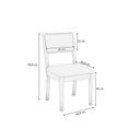 Ver imagem 4 de Conjunto de Jantar 4 Cadeiras Lola e Mesa Duna Madeira Maciça Cinza/Off White/Chumbo