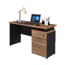 Ver imagem 2 de Escrivaninha Mesa Escritório 135cm 3 Gavetas Flex Multimóveis CR25313