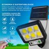 Refletor 200w Led Solar Parede Poste Sensor Presença Ip65 - 2