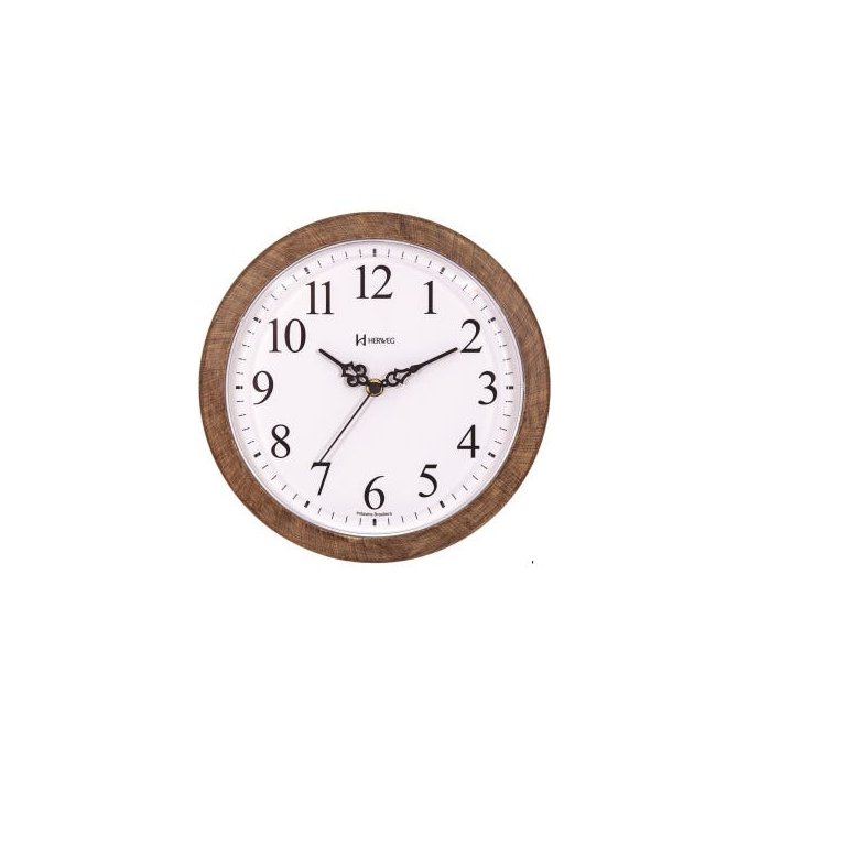 Relógio De Parede Clássico Redondo 25 Cm Herweg 660073-323