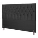 Ver imagem 1 de Cabeceira Casal Queen Jbe Madri 164cm Preto Cama Box 158cm