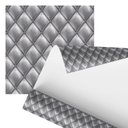 Ver imagem 1 de Papel de Parede Adesivo Estofado Cinza Sofá Botão 2,80m
