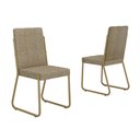 Ver imagem 1 de Cadeira Jantar Nina 1756 2 un Dourado/Bamboo Carraro