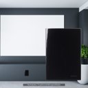 Ver imagem 2 de Kit 5 Placa 4x2 Cega Sleek Ebony- Preta Margirius Cor:preto